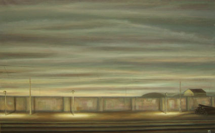 ESTACIÓN DE GUADALAJARA, 2006 Óleo sobre lienzo,73 x 116 cm.