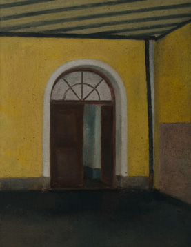 El portón de casa. Óleo/lienzo 35x27 cm.