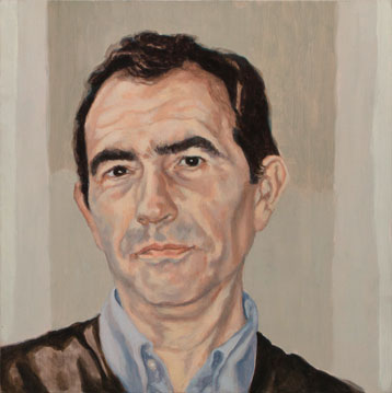Concha Gómez-Acebo Ricardo Navarro, 2006. Óleo sobre tabla, 32 x 32 cm.