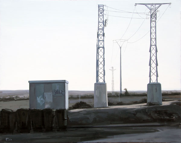 En la carretera - óleo/lienzo 73 x 92 cm.