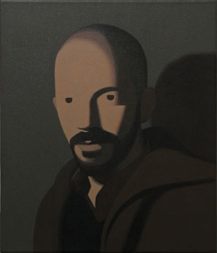 Fernando Martín Godoy Autorretrato de Plástico, 2010, acrílico sobre lienzo 35x30 cm.