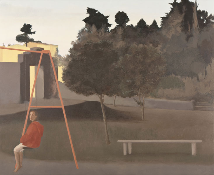 El columpio. Óleo sobre lienzo 100x122