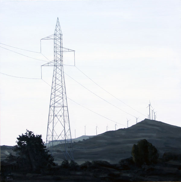 Molinos de viento - óleo/lienzo 90 x 90 cm.