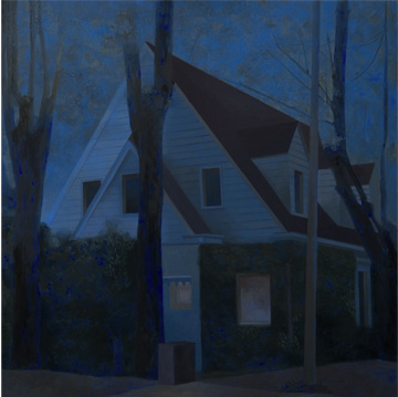 CASA HERNÁNDEZ - Óleo sobre tablex 70x70 cm