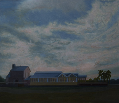 CASA DEL RÍO DE LA PLATA - Óleo sobre tablex 60x70 cm