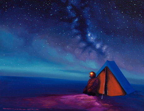 Fantasmas de la Noche, 2013 Óleo sobre lienzo  27 x 35 cm