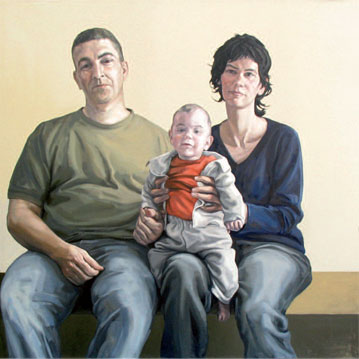 José, Natalia y Pablo. 2008. 130 x 130 cm.