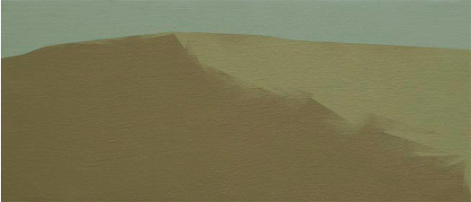 Paisaje, 2005. Acrílico sobre tela, 24 x 55 cm