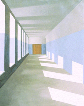 La puerta cerrada (2004), óleo/lienzo, 100 x 81 cm.