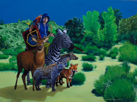 Tropa Animal, 2013 Óleo sobre lienzo 54 x 73 cm