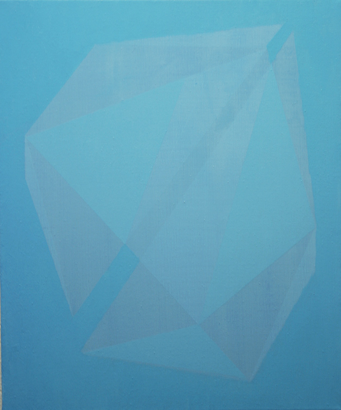Cielo de juguete II. 46x38 cm. Óleo y acrílico/lienzo. 2012  