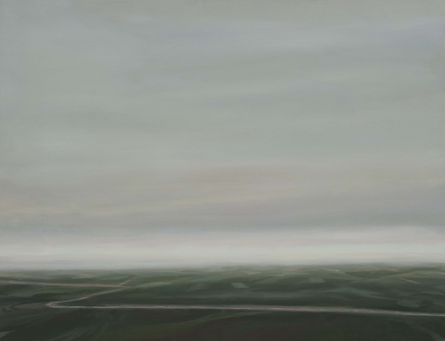 Ya se han ido III, 2017, óleo / lienzo, 100 x 130 cm.