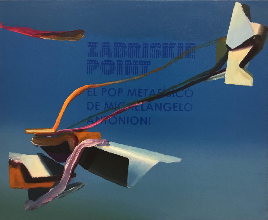 ZABRISKIE POINT, 2016-2018. Joël Mestre. Serigrafía y temple vinílico sobre loneta 50 x61 cm.