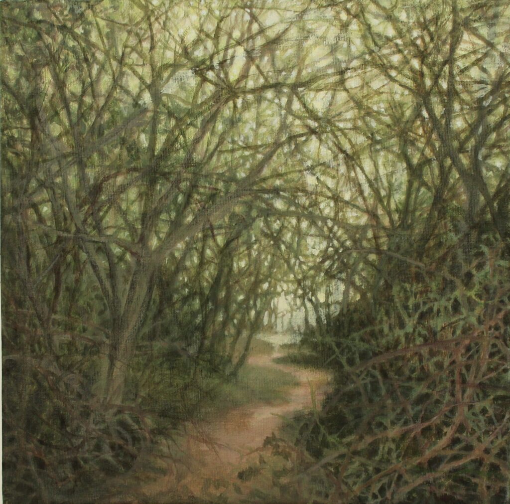 6 El Bosque I óleo / lienzo – 30 x 30 – 2020   