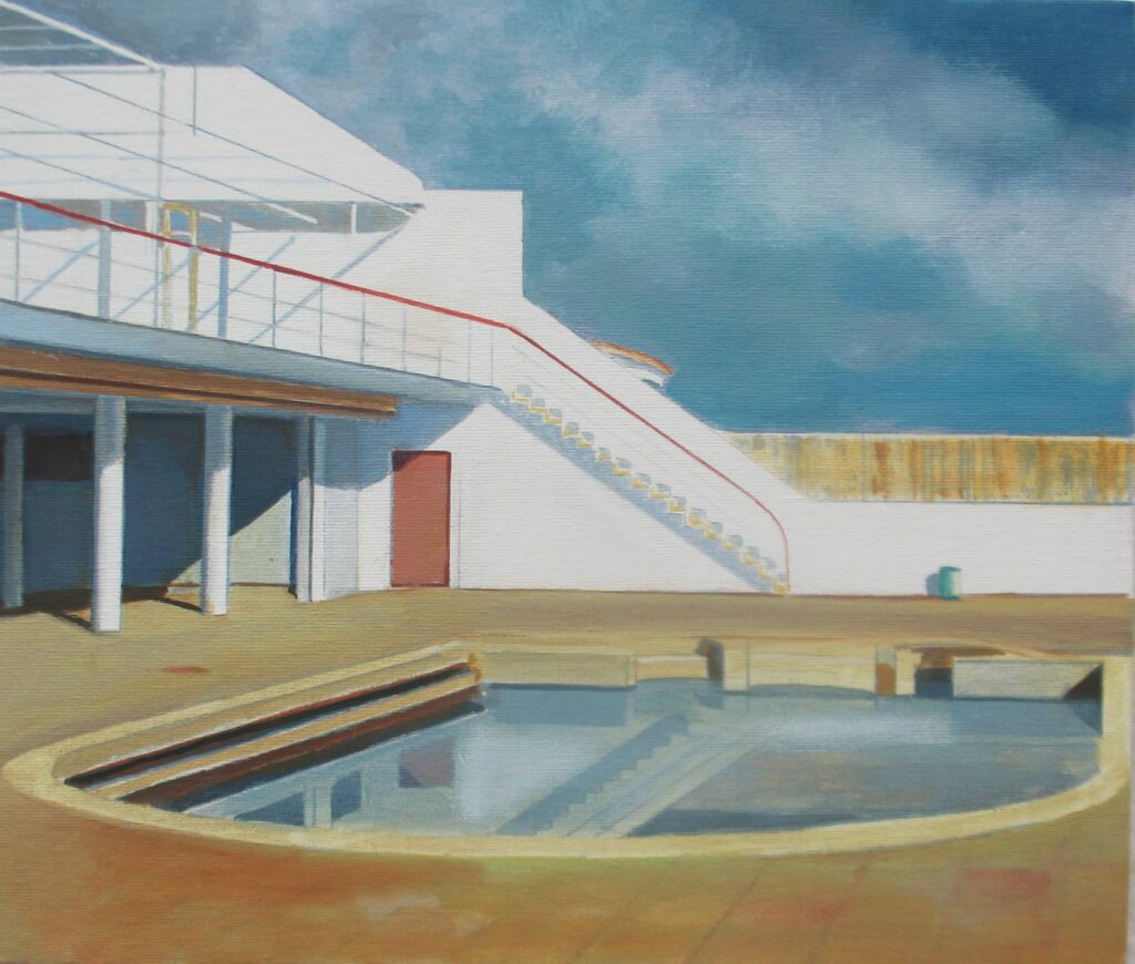 PISCINAS LAS ARENAS 30x35, óleo tela