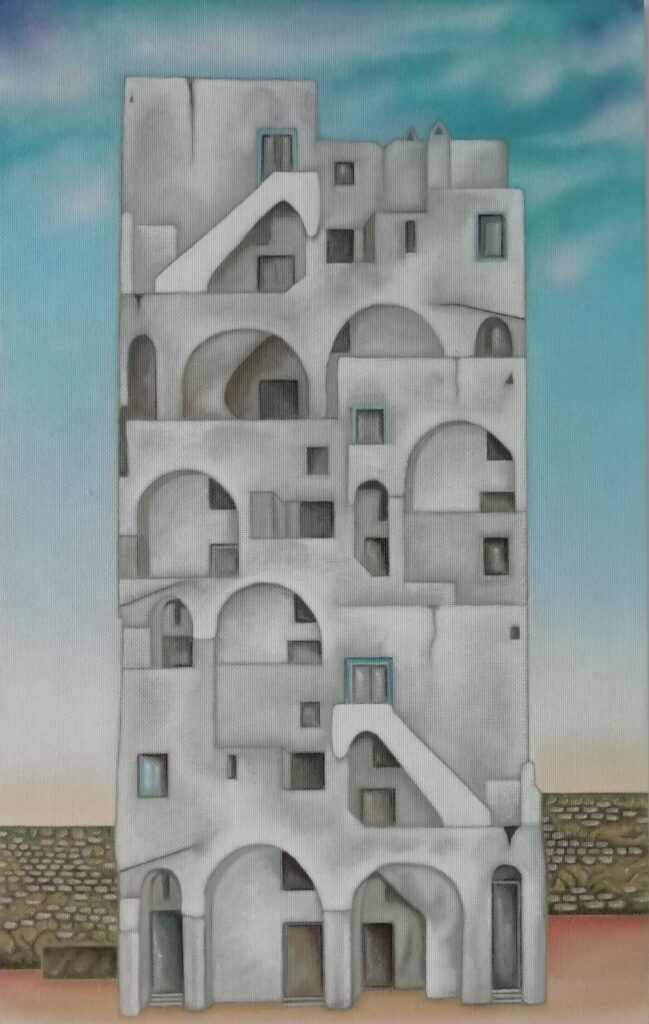 4 Arquitectura Povera  20. Prócida, Nápoles. Óleo Táblex. 70x44 cm