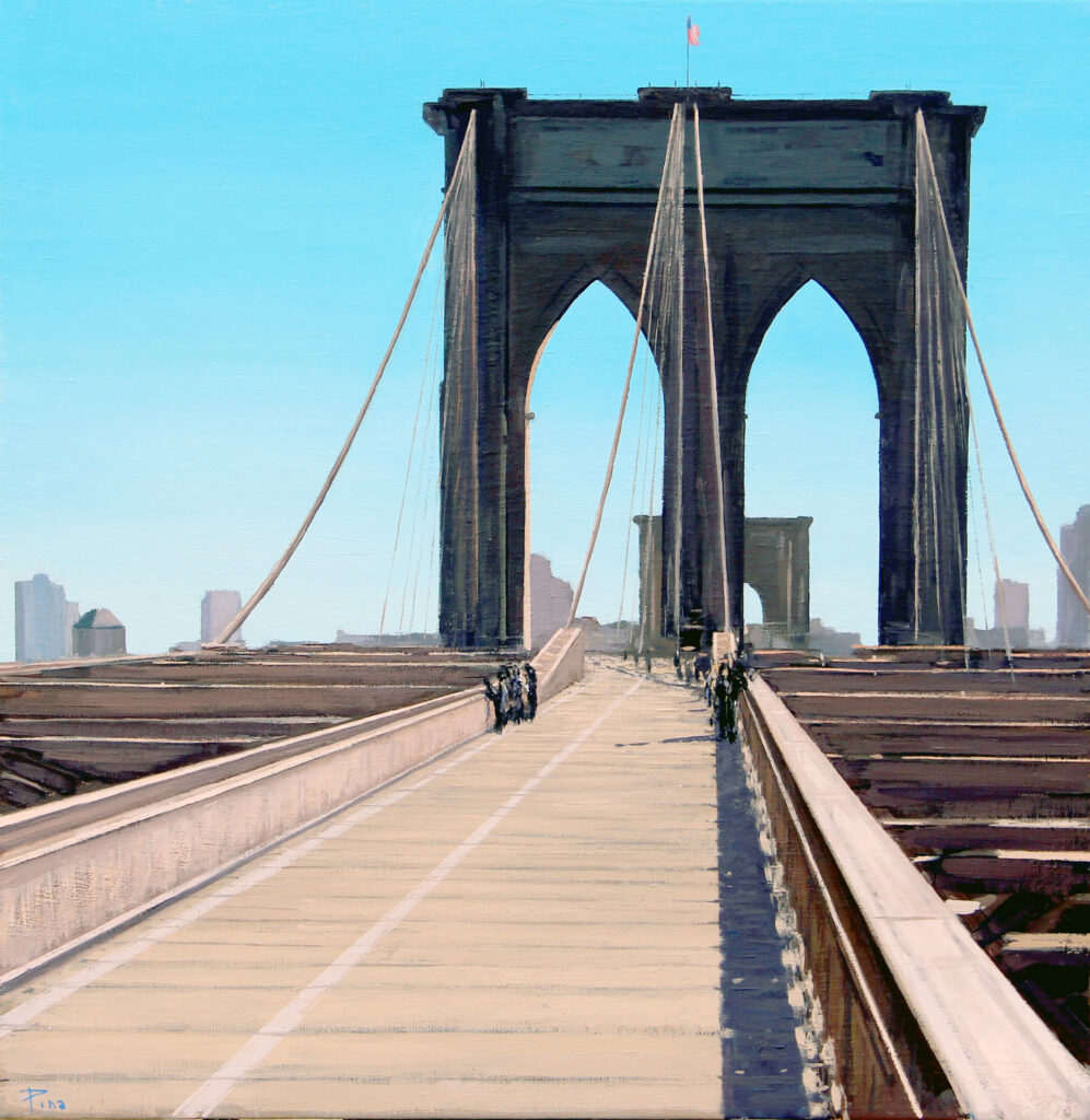 “Brooklyn Bridge” 2021 óleo / tabla entelada 50 x 50 cm. 