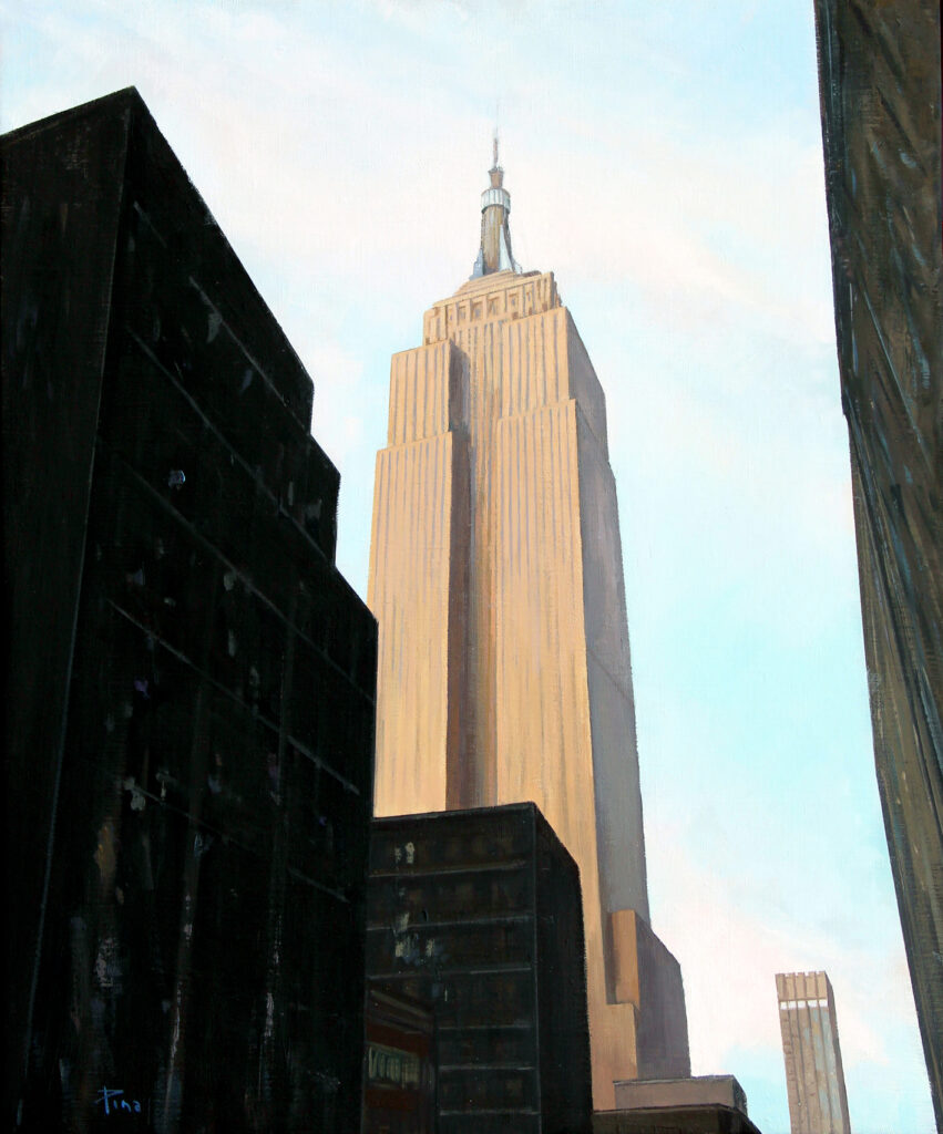 “Empire State Building” 2021 óleo / lienzo 65 x 54 cm. 