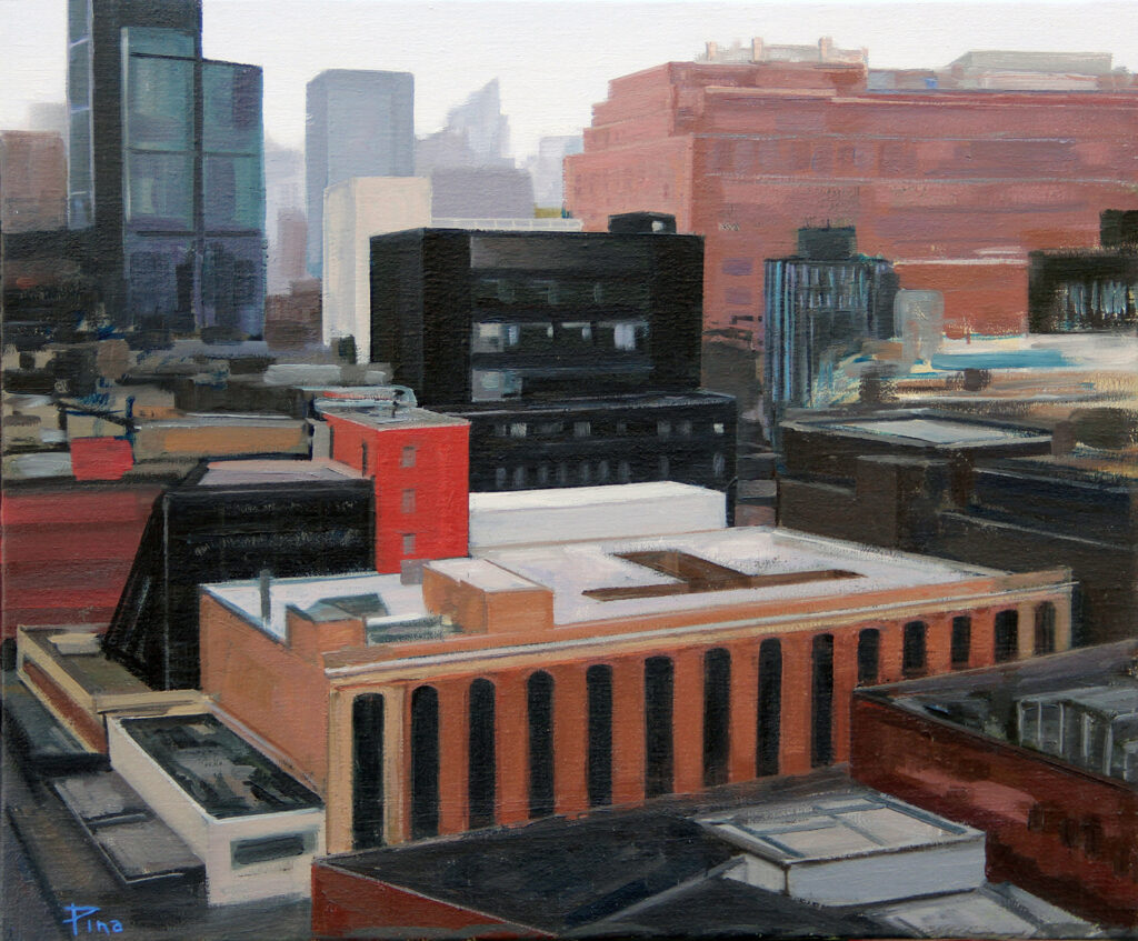  “Lower Manhattan” 2021 óleo / lienzo 38 x 46 cm. 