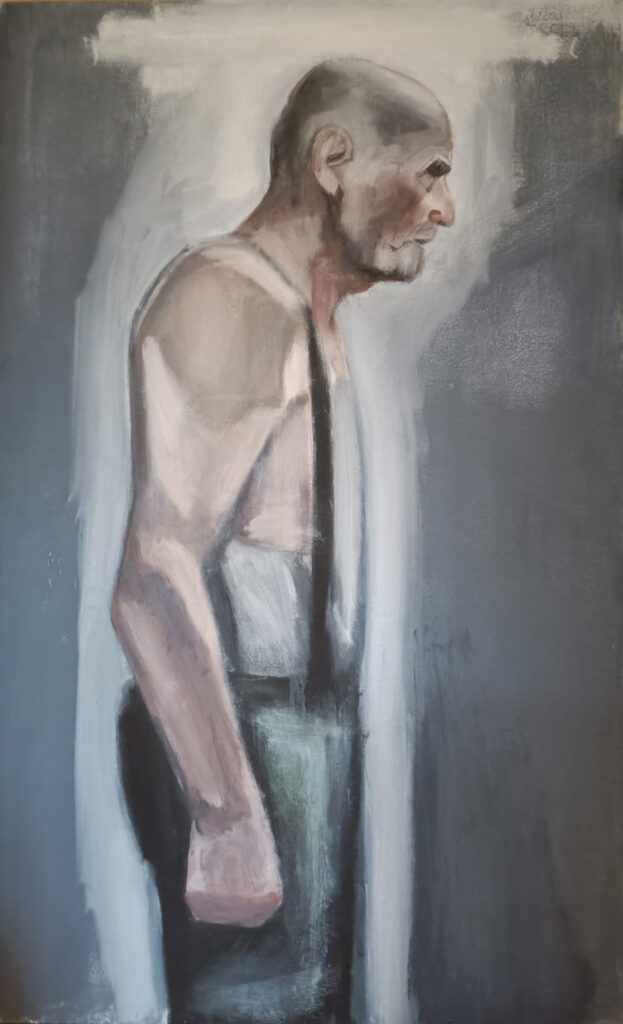 Antonio López, 2023. Rafael Caballero Almendáriz. Óleo sobre lienzo 110x68 cm