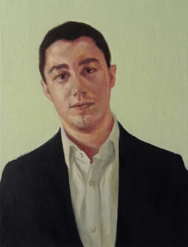 Concha Gómez-Acebo. Samuel, 2024. Óleo/lienzo. 35x27 cm.