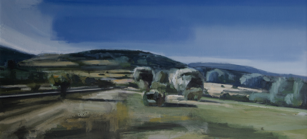 Cruz de la Gallega - Óleo sobre lienzo. 144x67 cm