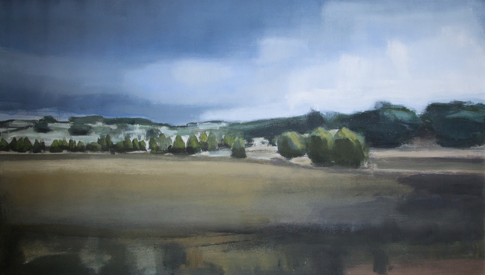 Campo Blanco - Óleo sobre lienzo. 72x123 cm.