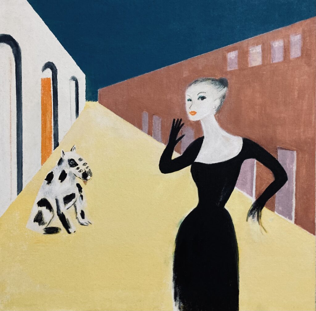 ANGIE GRAY Veo, veo, 2024 Acrílico sobre lienzo, 50 x 50 cm