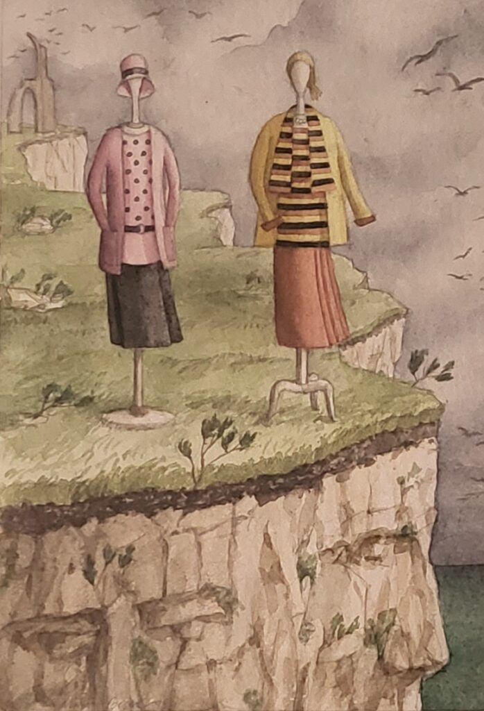 SIGFRIDO MARTÍN BEGUÉ Maniquíes de Agatha Christie, 1996 Acuarela y lápiz sobre papel, 36 x 25 cm