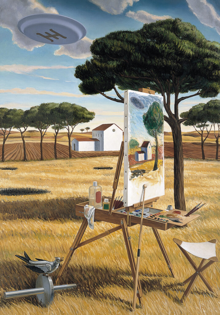 SIGFRIDO MARTÍN BEGUÉ Máquina New Age, 1989 Óleo sobre tela, 116 x 81 cm