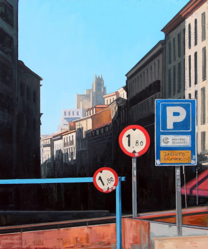 Edificio de Telefónica. 2024. O/L. 55 x 46 cm.