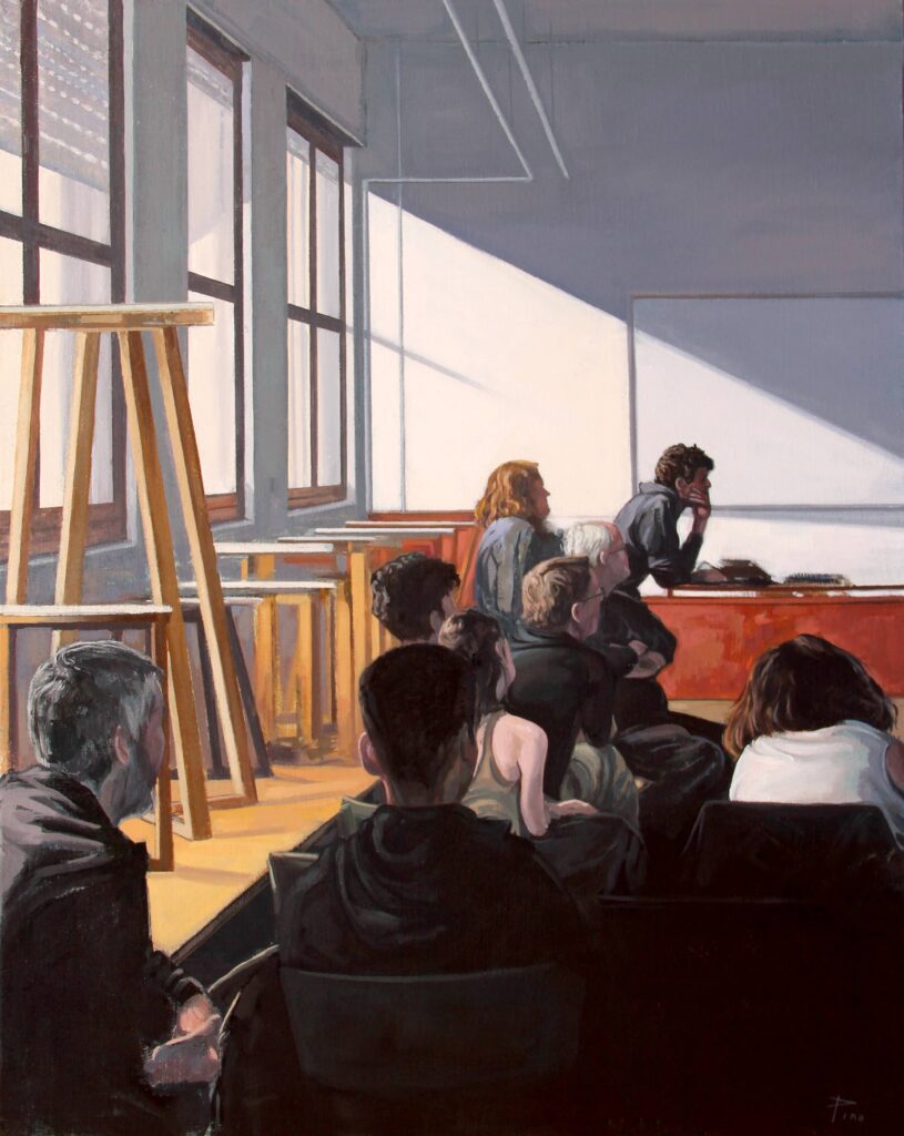 La clase. 2024. O/L. 92 x 73 cm.