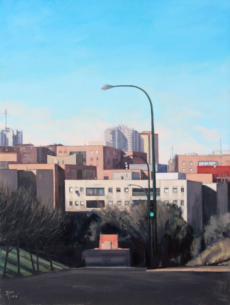 Barrio de Manoteras. 2023. O/L. 61 x 46 cm.