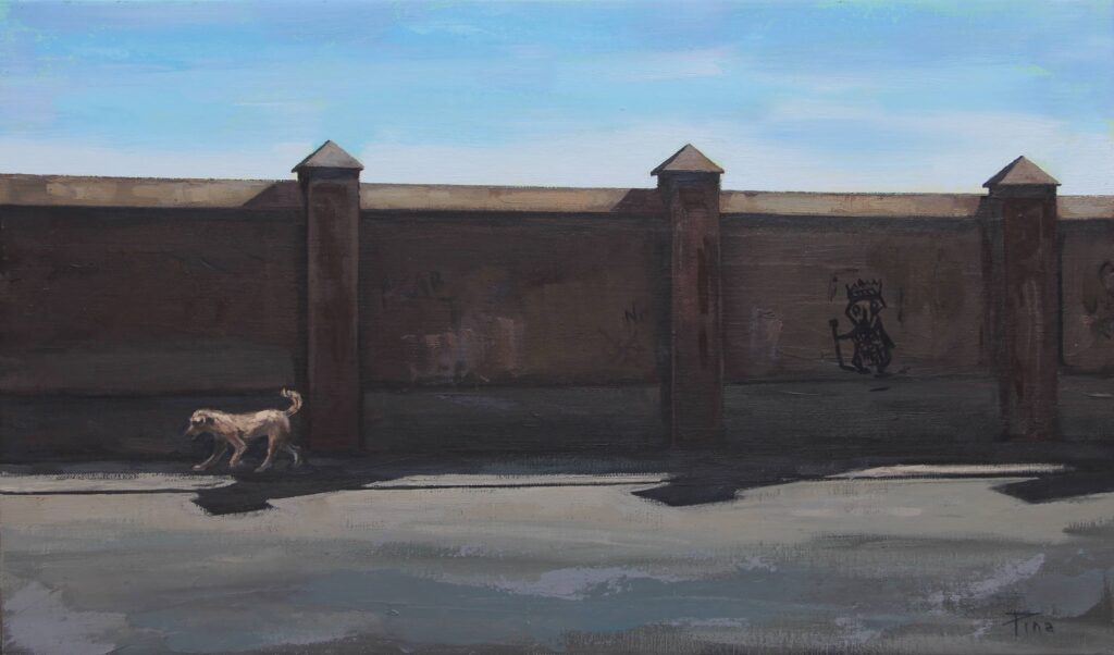 Muro de Chamartín. 2025. O/L. 33 x 55 cm.