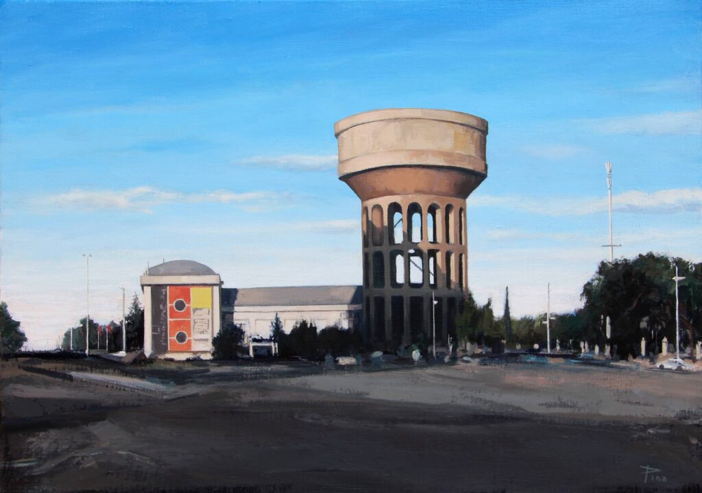 Plaza de Castilla. 2024. O/L. 46 x 55 cm.