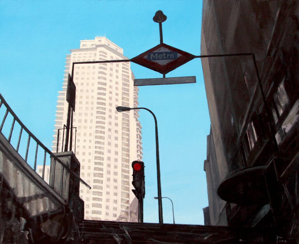 Torre Madrid. 2025. O/L. 54 x 65 cm.